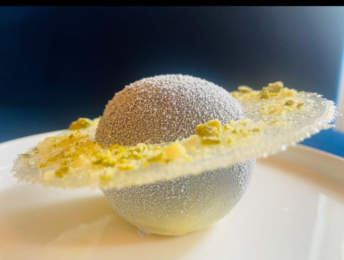 Détail dessert gastronomique