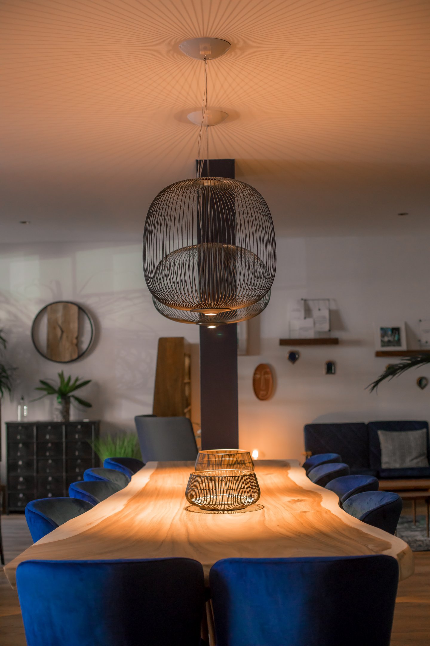 Atmosphère chaleureuse de table